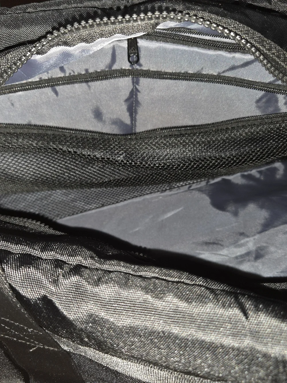Adidas Men's Black and Gold Logo Tote Bag